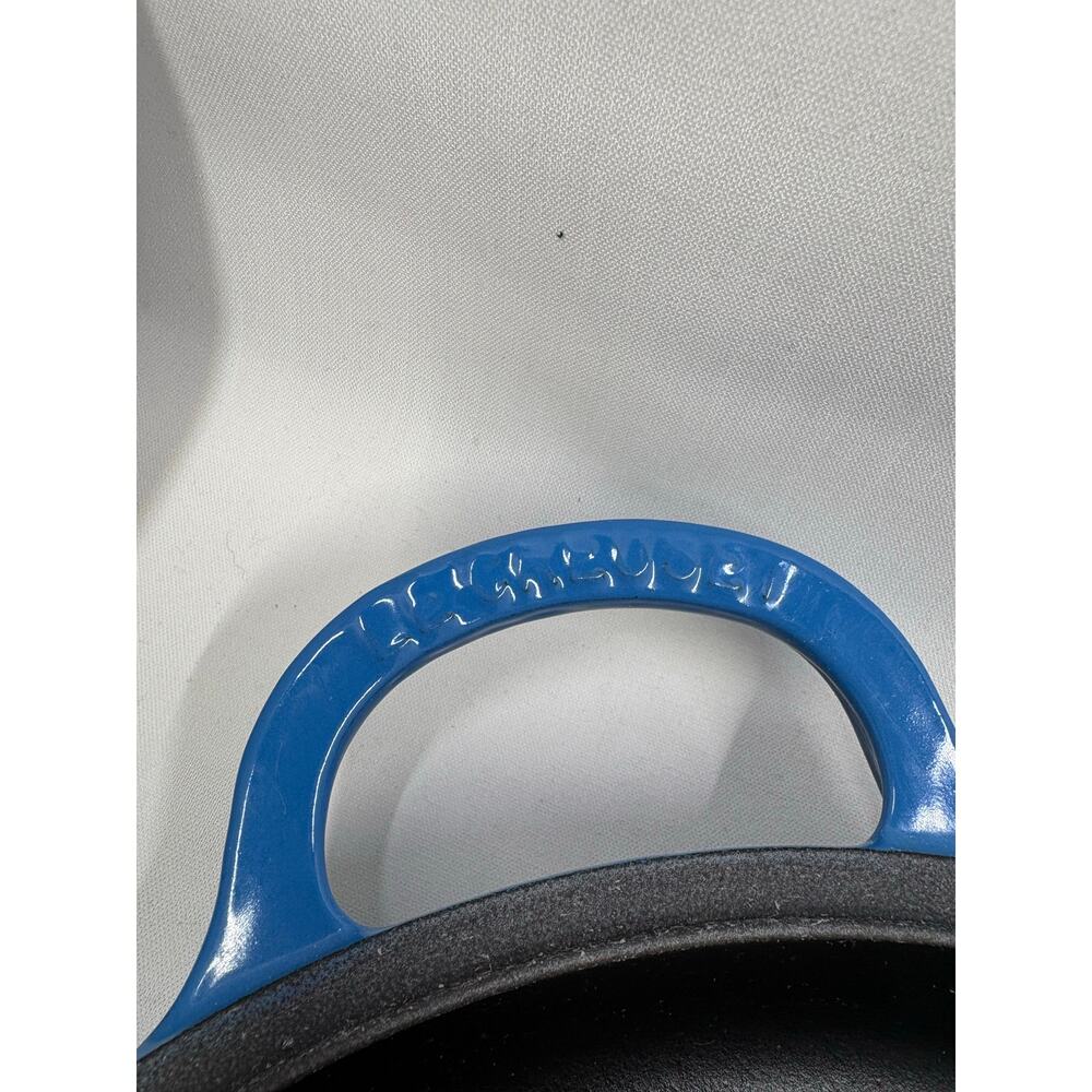 Le Creuset Enameled Cast Iron Grill Pan -Blue - Picture 4 of 4